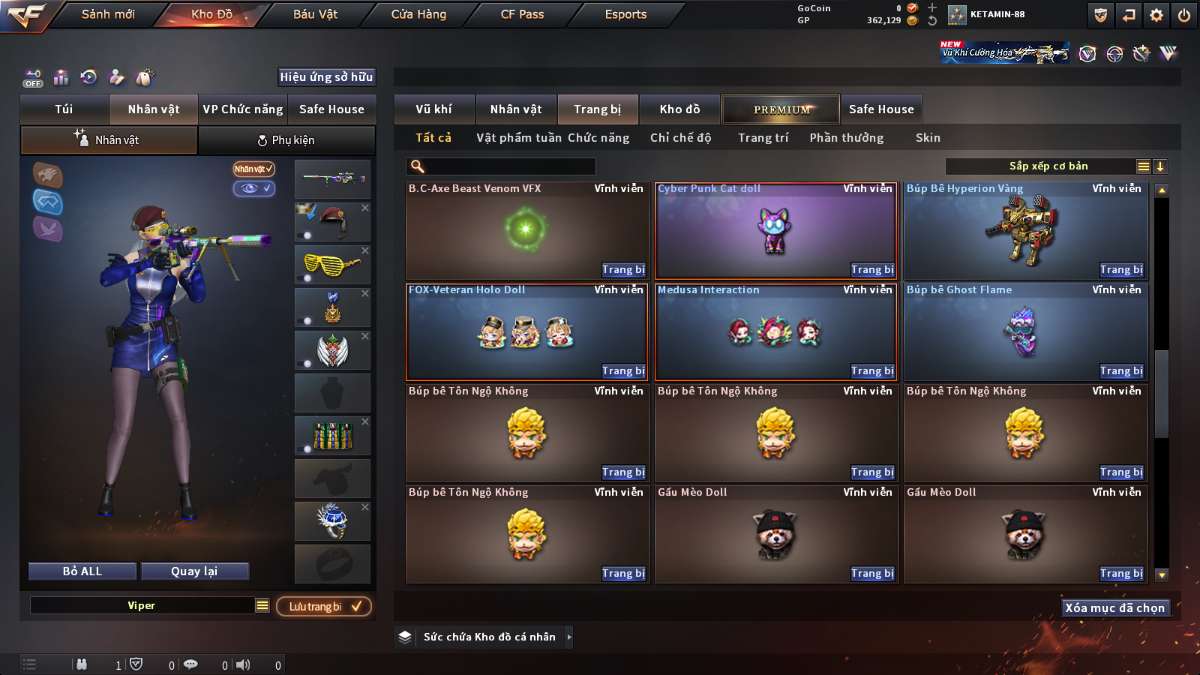 shop acc cf uy tin gia re